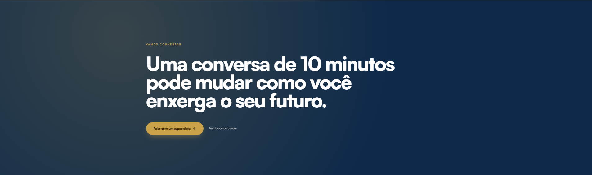 CTA de fechamento em página inteira. — depois