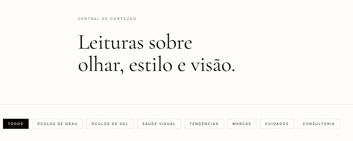 Central de conteúdo pensada para SEO. — depois