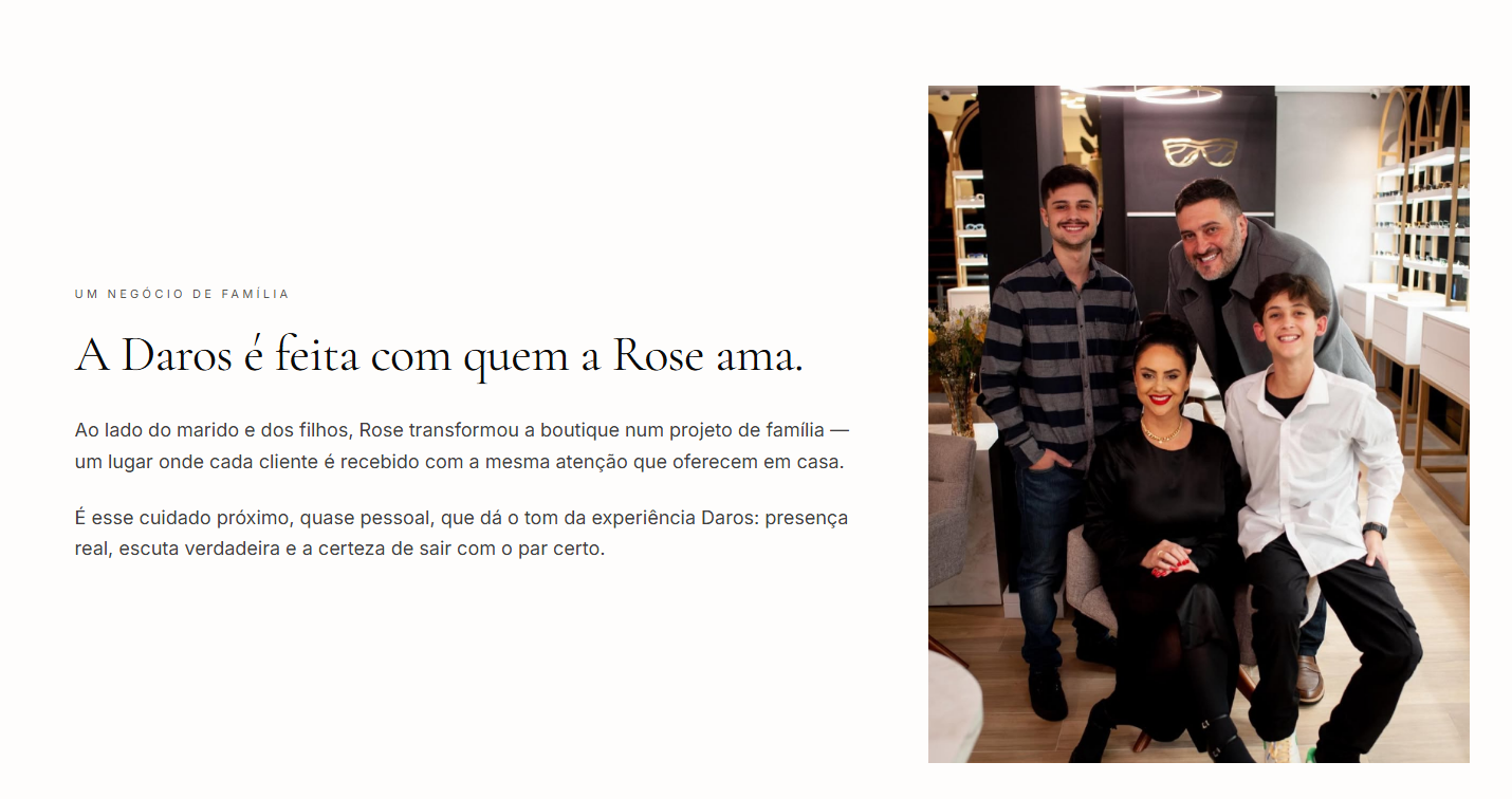 Um negócio de família, contado com verdade. — depois