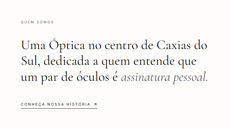 "Quem somos" em tom editorial, não corporativo. — depois